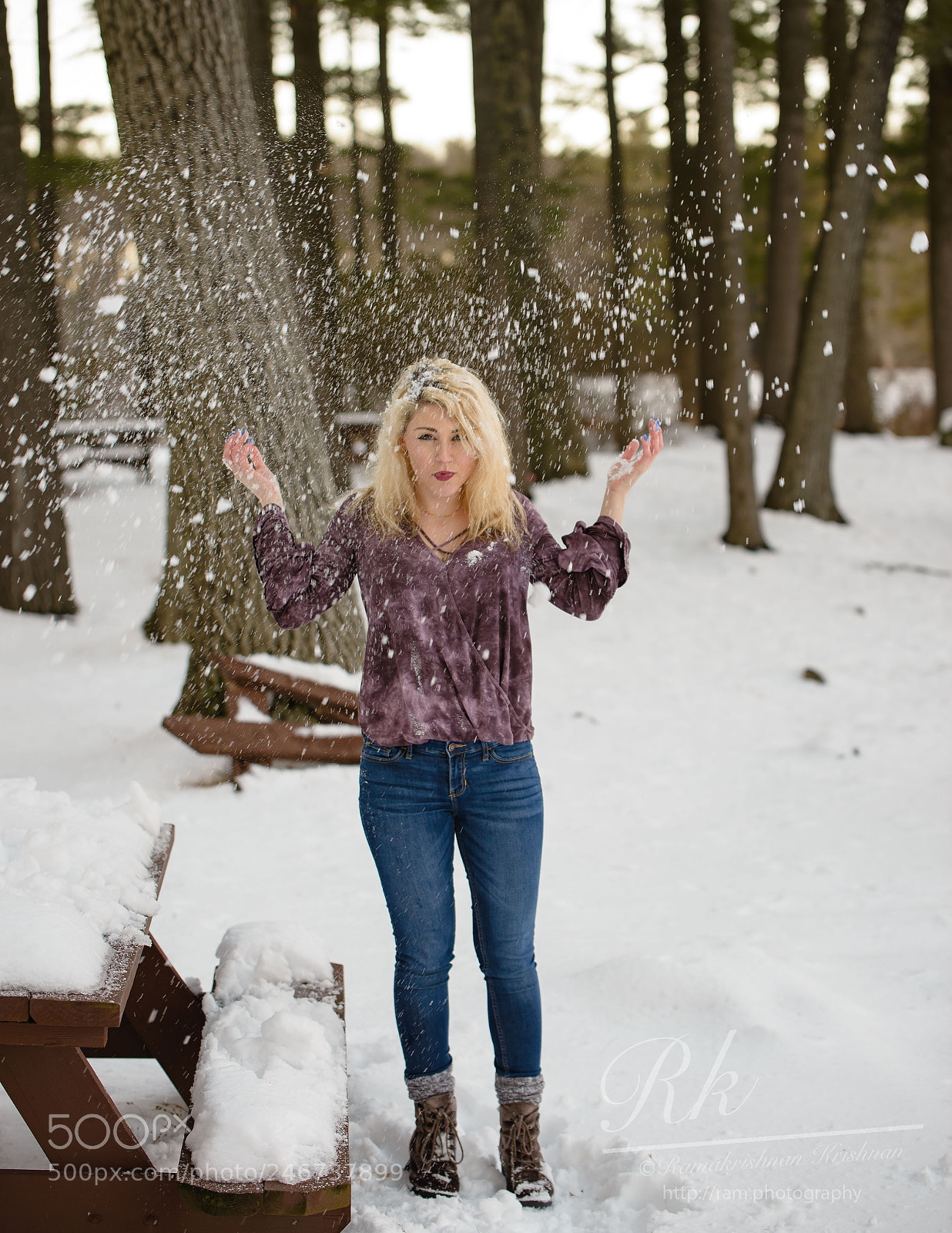 Nikon D610 sample photo. Snow showers photography