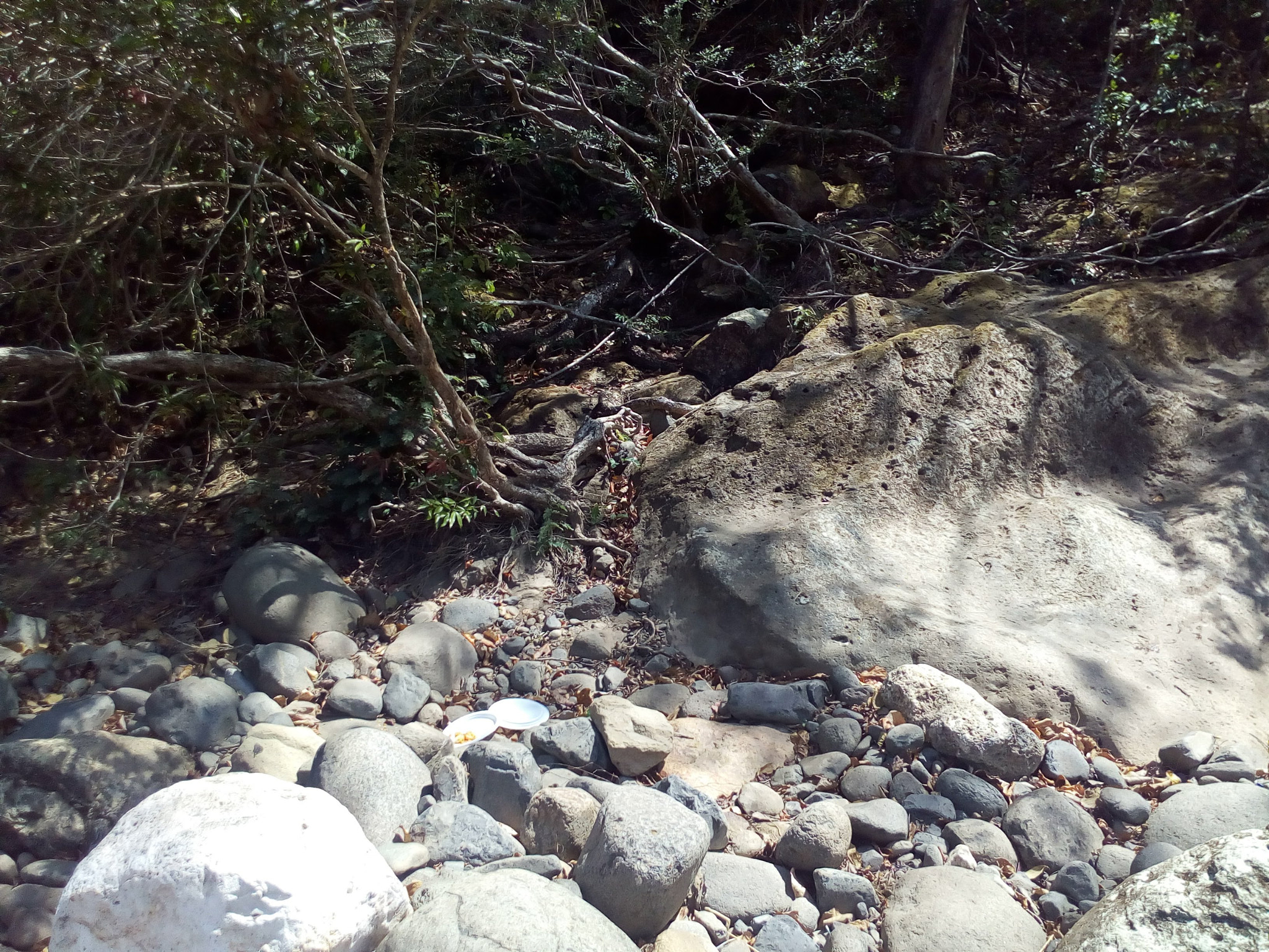 HUAWEI Y5 2017 sample photo. Stone sculpted by the river photography