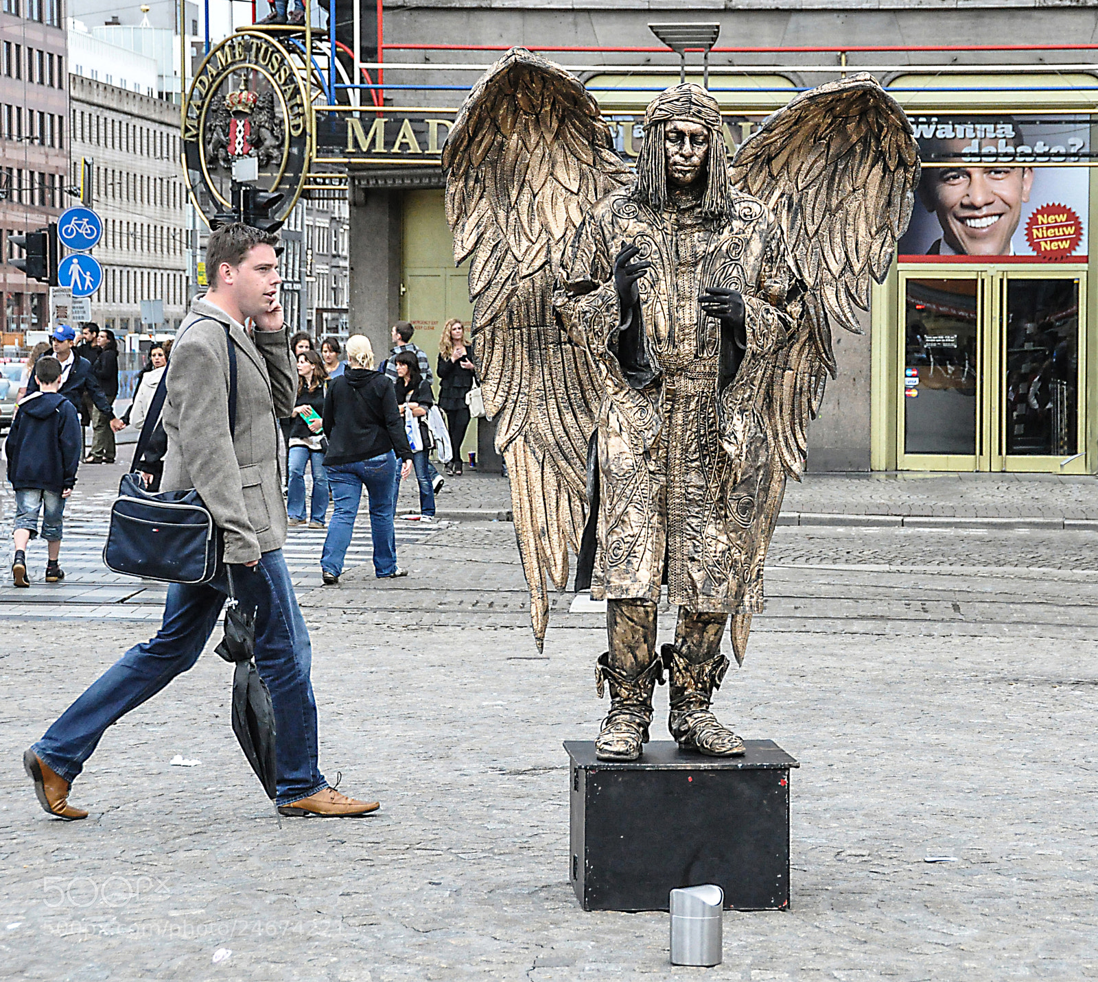 Nikon D90 sample photo. На площади Амстердама photography