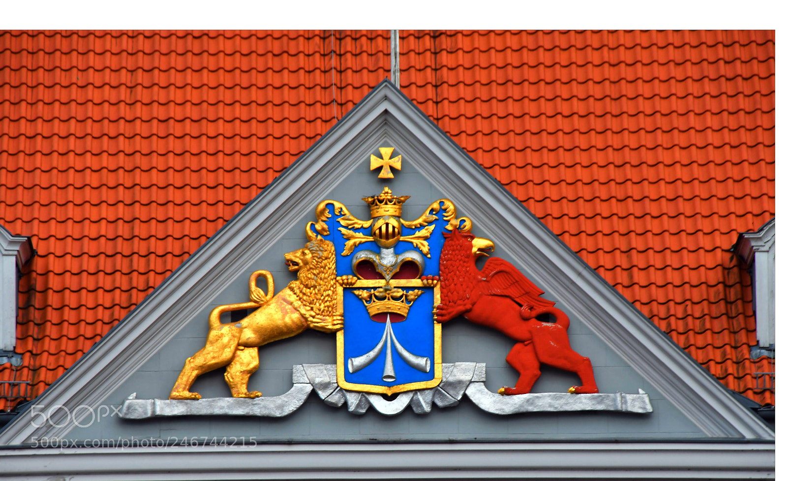 Nikon D500 sample photo. Stadtwappen stralsund photography
