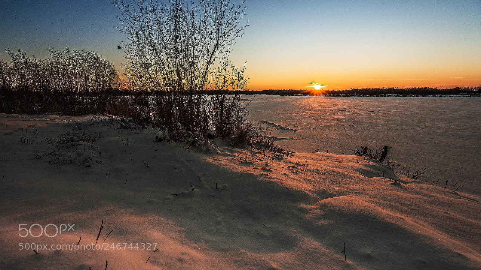 Sony a7R sample photo. Winter sunset. photography