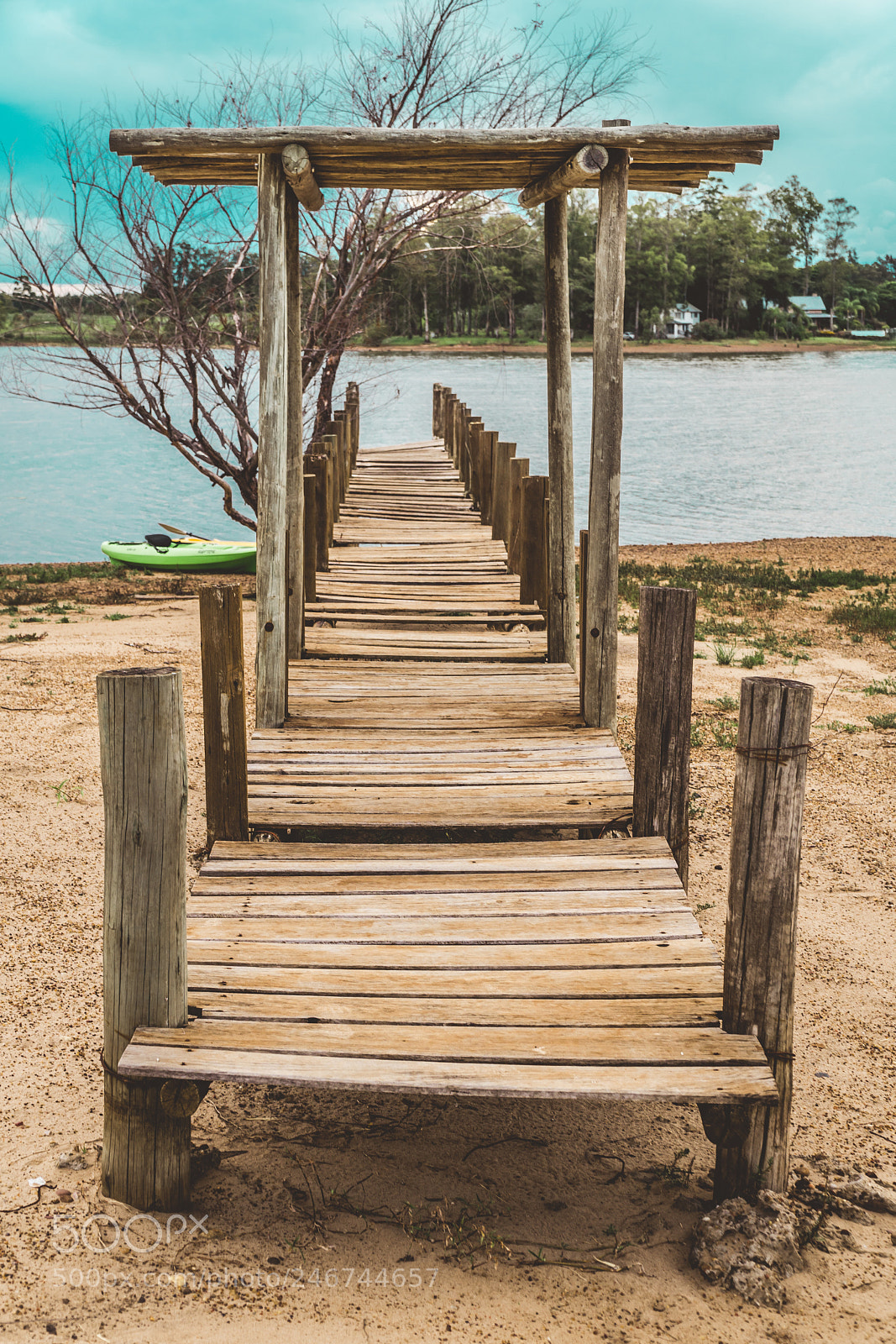 Sony a6500 sample photo. Wooden dock. blue sky photography