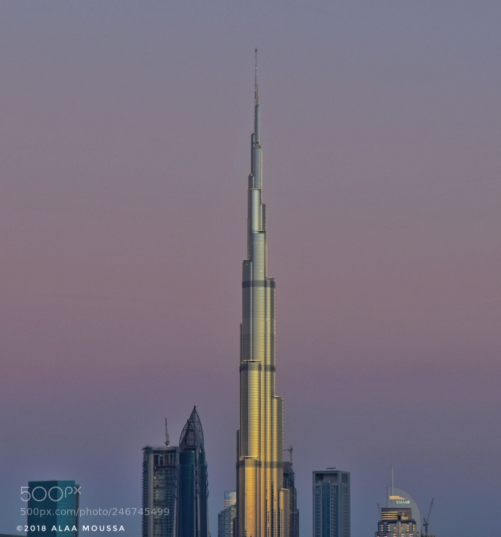 Nikon D5600 sample photo. The burj khalifa photography