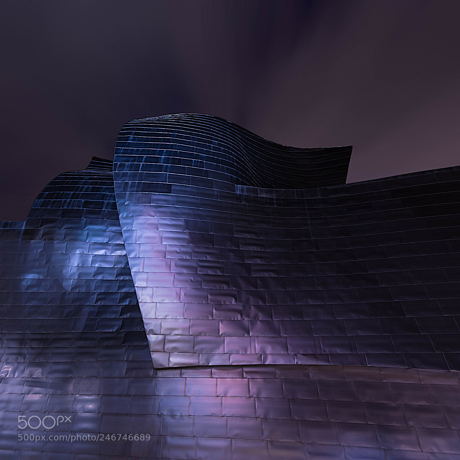 Sony ILCA-77M2 sample photo. Guggenheim by night photography