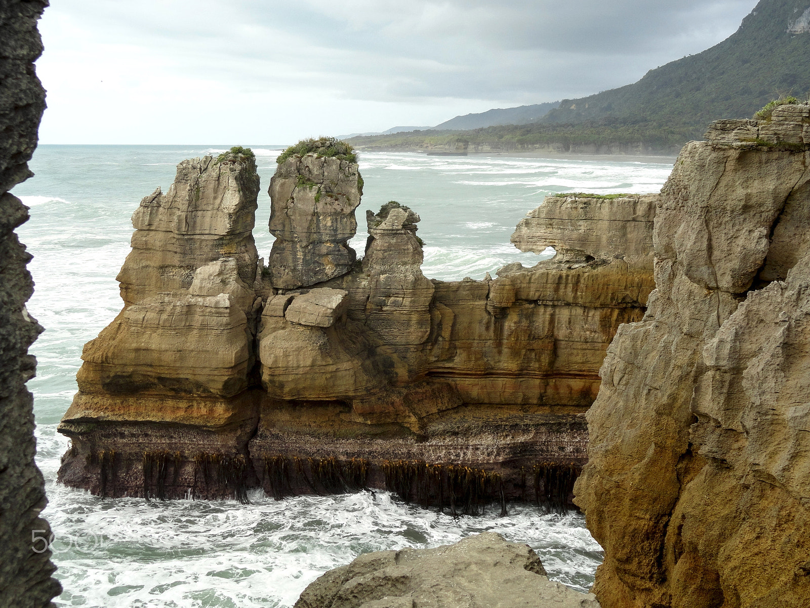 Sony Cyber-shot DSC-H70 sample photo. Punakaiki pancake rocks in new zealand photography