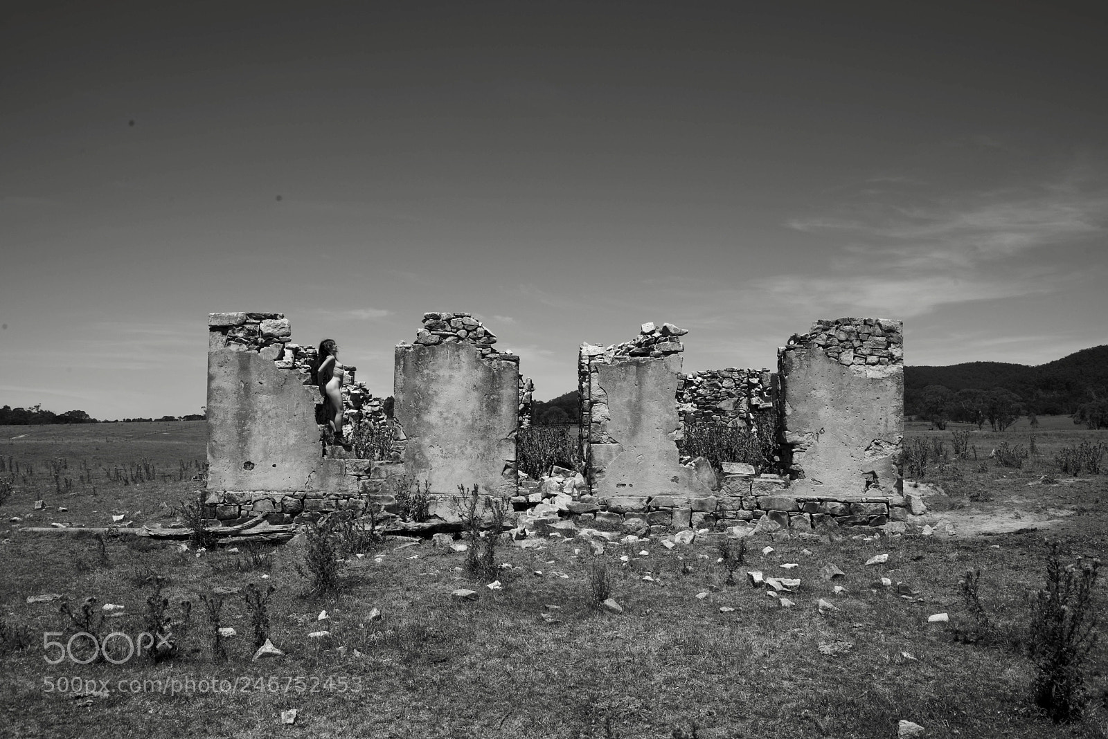 Nikon D810 sample photo. Ruins and nude photography