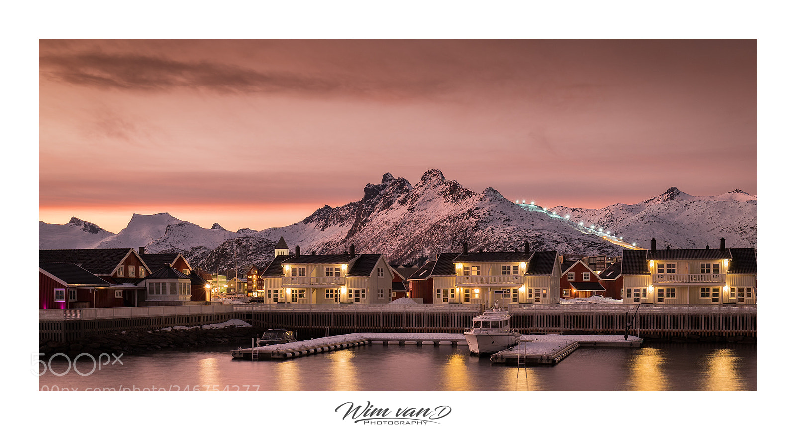 Canon EOS 6D Mark II sample photo. Svolvaer norway at night photography