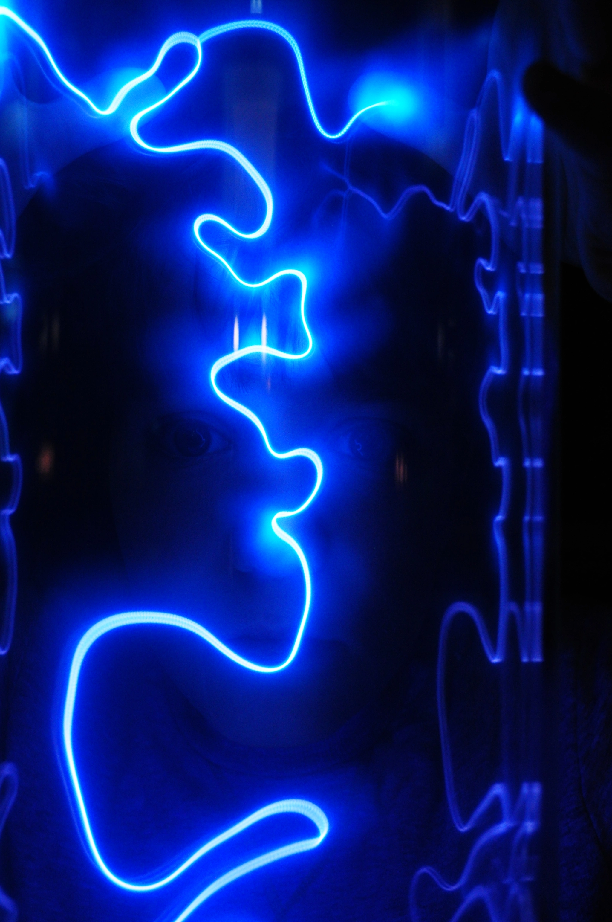 Nikon D90 sample photo. Electricity face photography