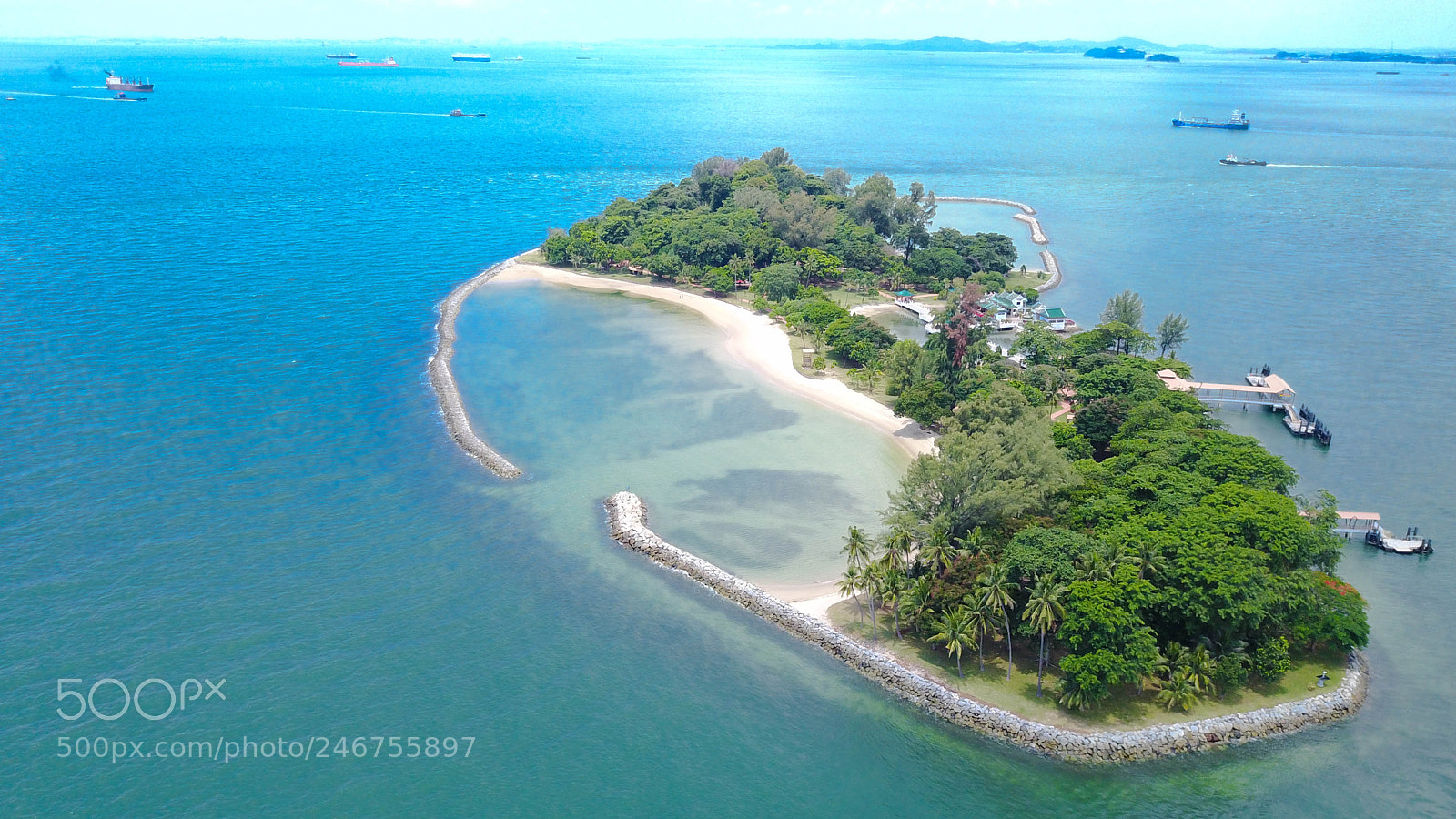 DJI FC220 sample photo. Singapore - kusu island photography