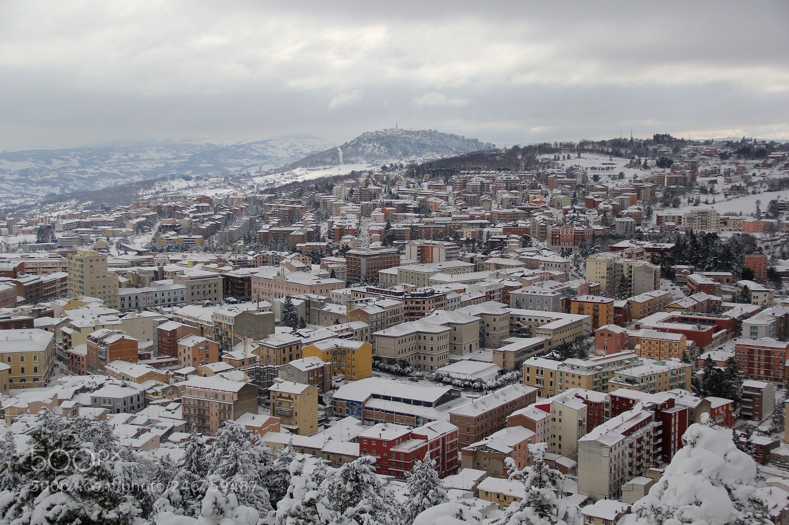 Canon EOS 60D sample photo. Campobasso under snow photography