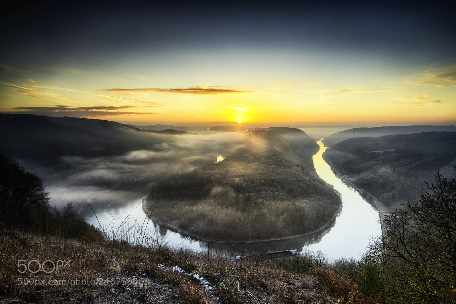 Nikon D850 sample photo. Saarschleife photography