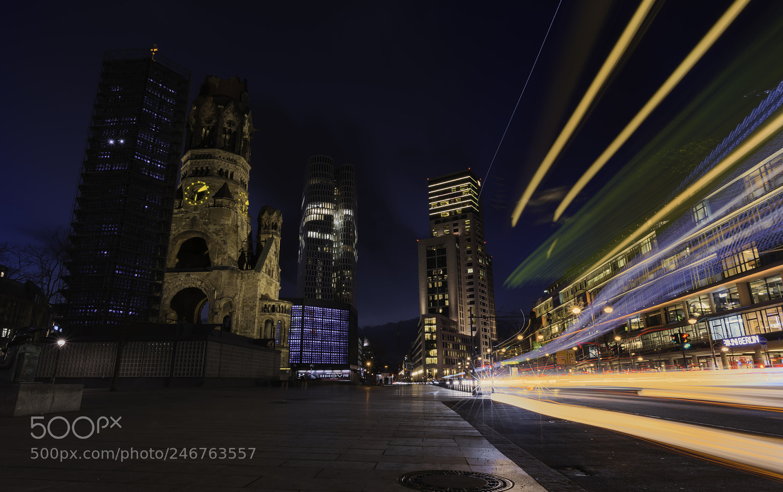 Nikon D810 sample photo. Berlin lighttrails photography