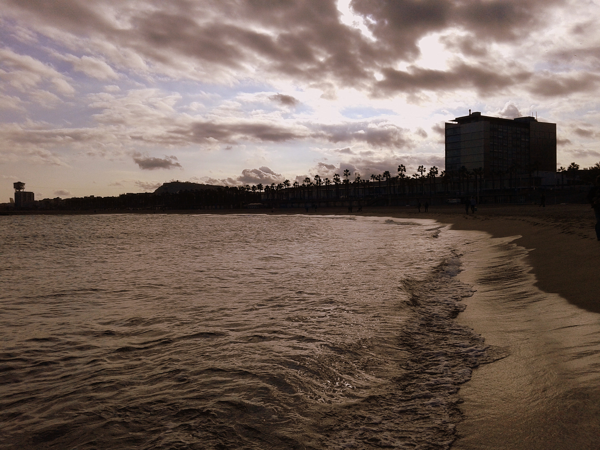 Samsung Galaxy Core sample photo. Beach at dusk photography