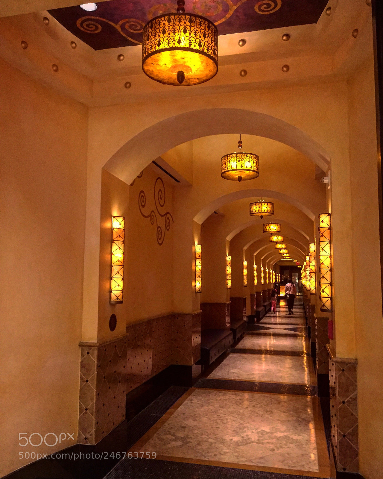 Apple iPhone 6 sample photo. Cafe corridor photography