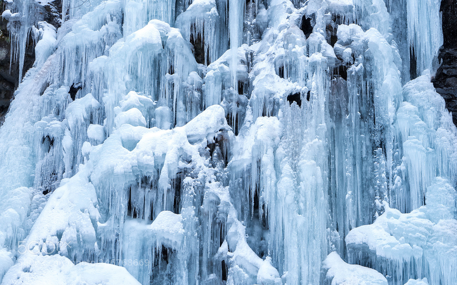 Sony a7 II sample photo. Frozen waterfall photography