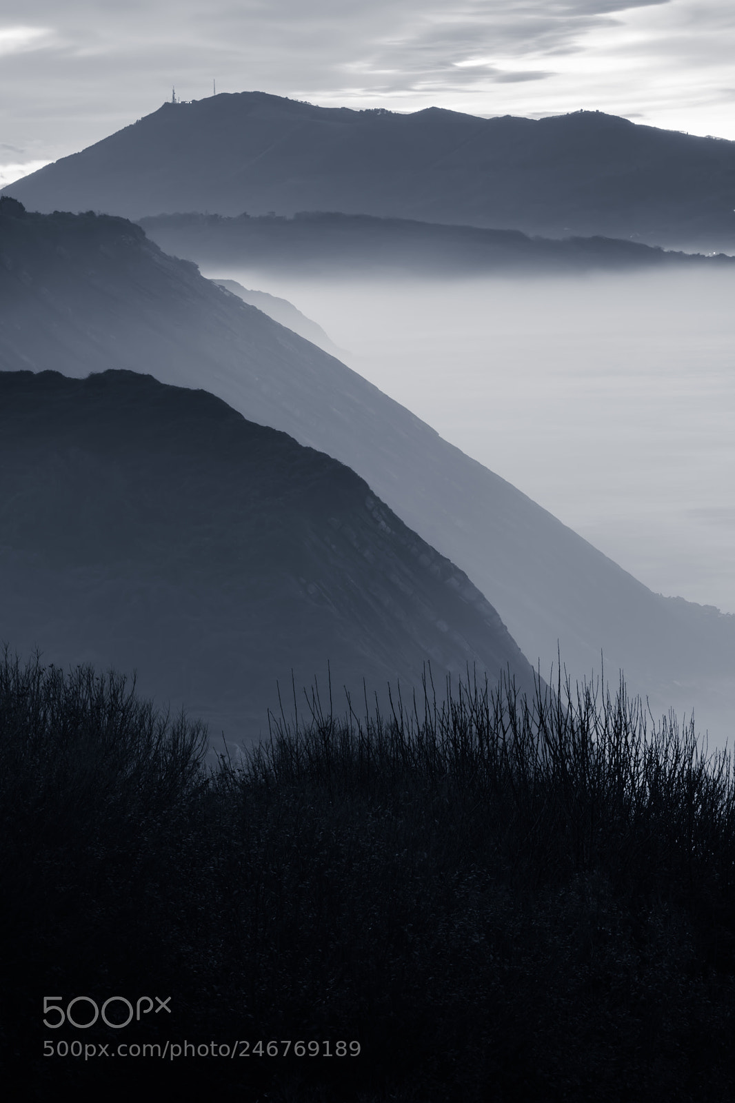 Canon EOS 760D (EOS Rebel T6s / EOS 8000D) sample photo. Atmospheric coastline in foggy photography