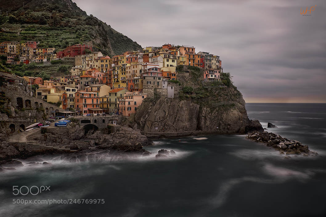 Fujifilm X-T1 sample photo. Stormy manarola photography