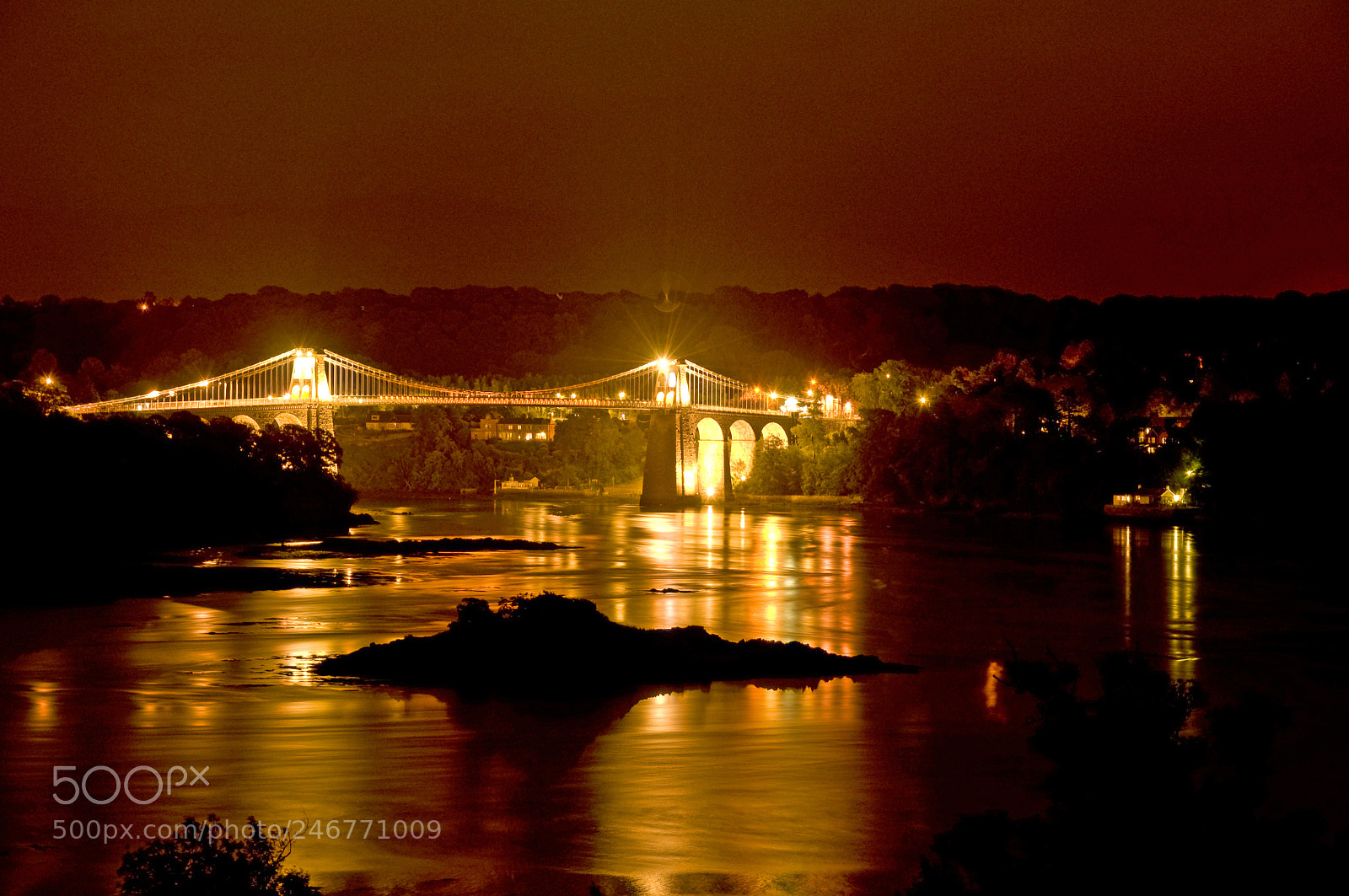 Nikon D90 sample photo. Menai bridge and straits photography
