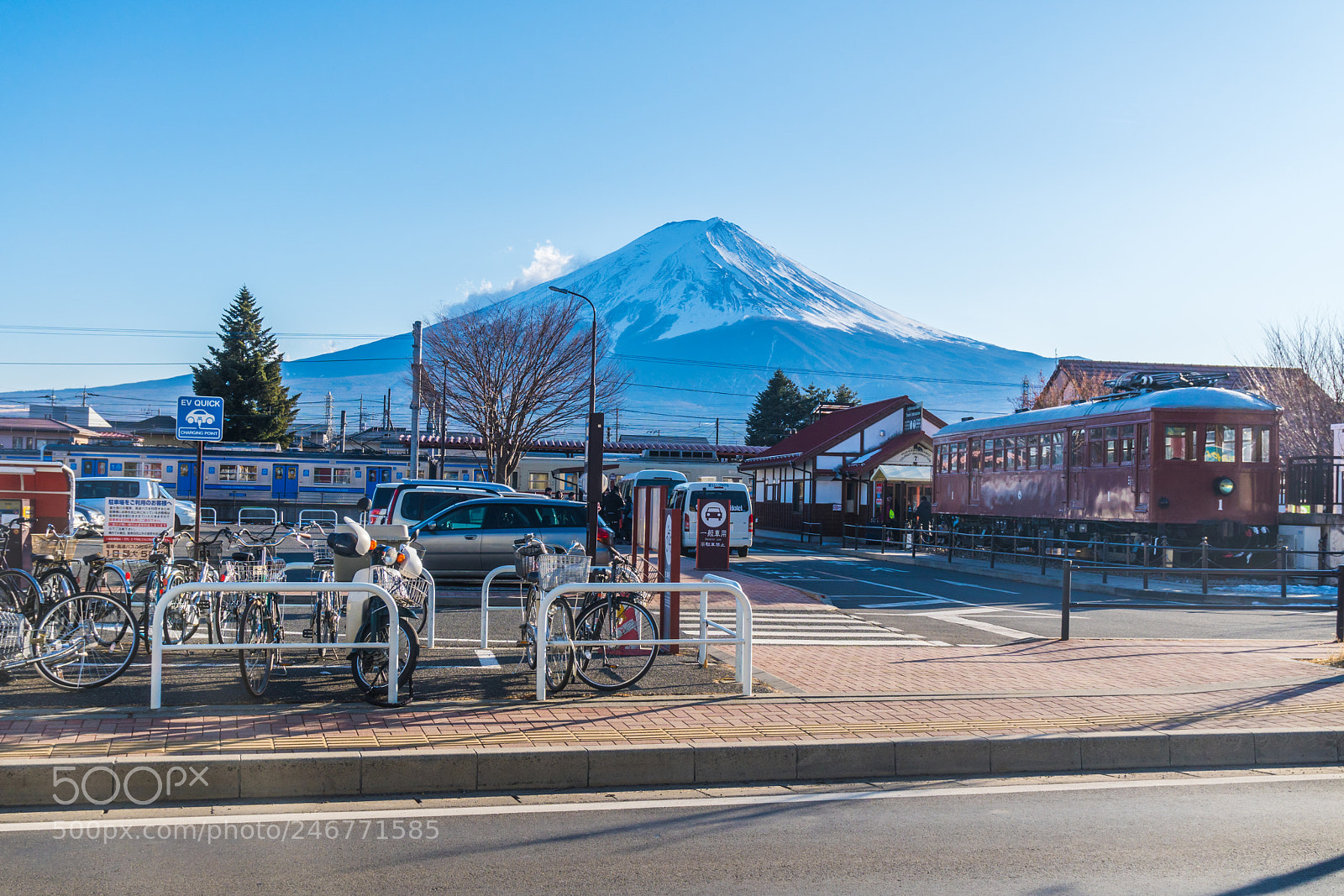 Sony a6500 sample photo. Kawaguchiko station photography