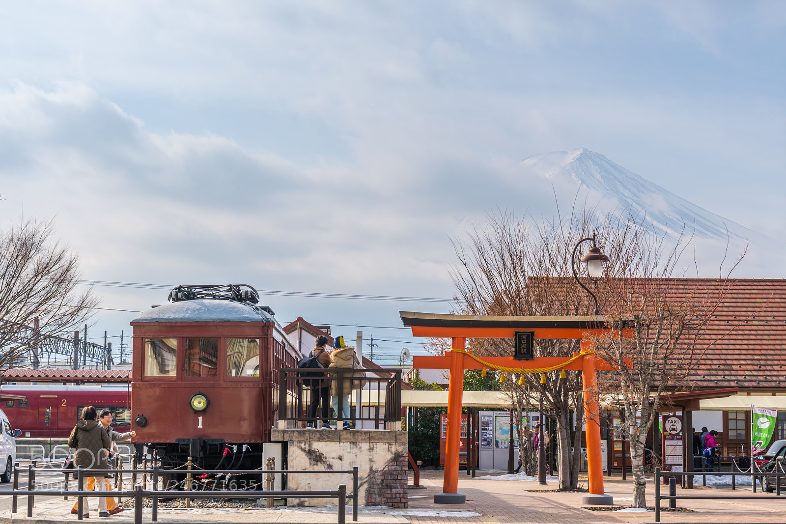 Sony a6500 sample photo. Kawaguchiko station photography