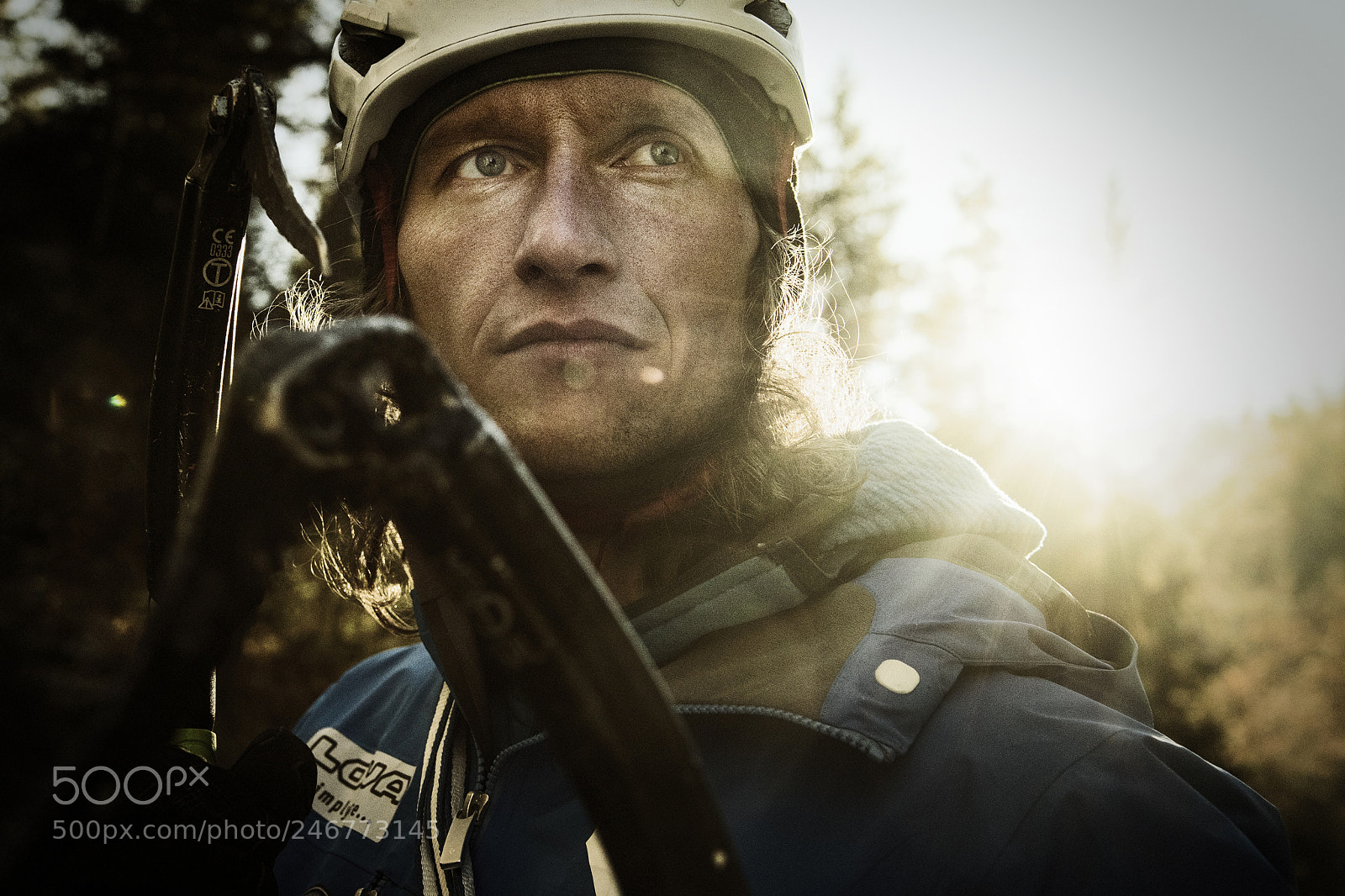Nikon D810 sample photo. Ice climbing photography