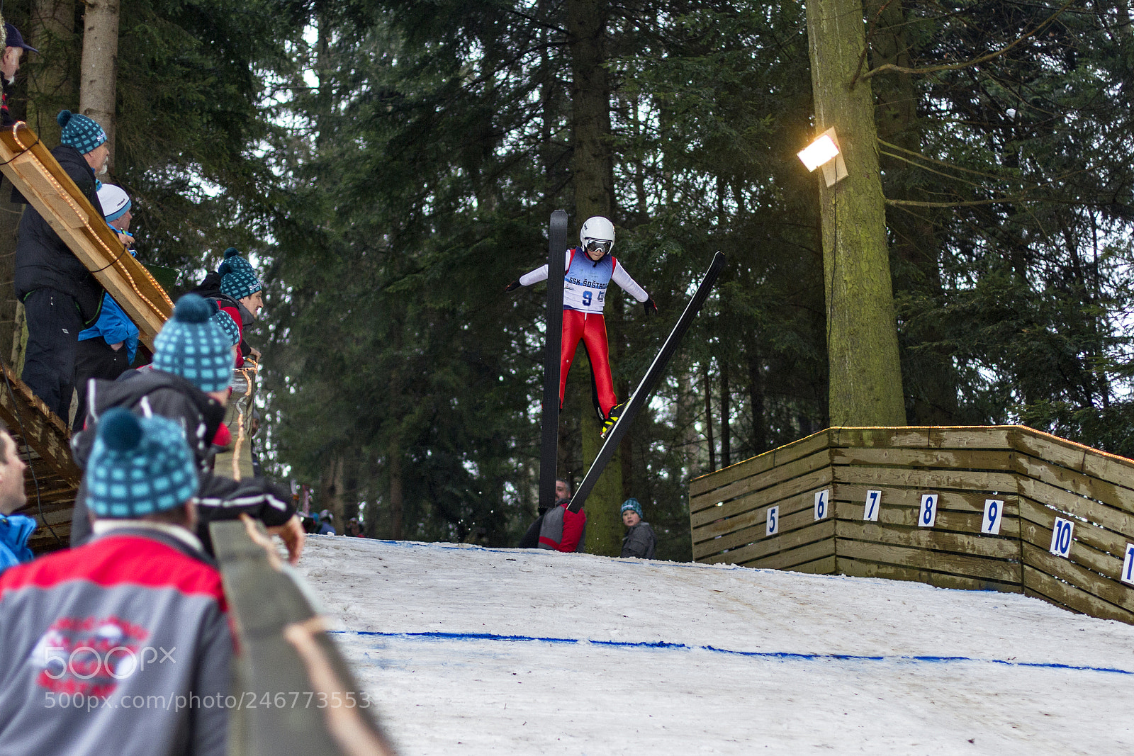 Canon EOS 7D sample photo. Ski jump photography