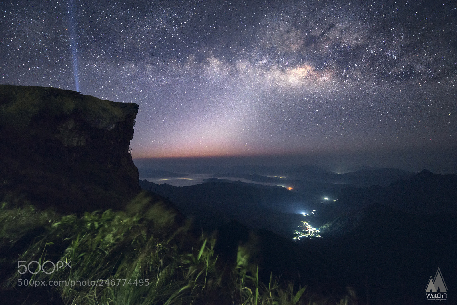 Nikon D810 sample photo. Milky way at phu photography