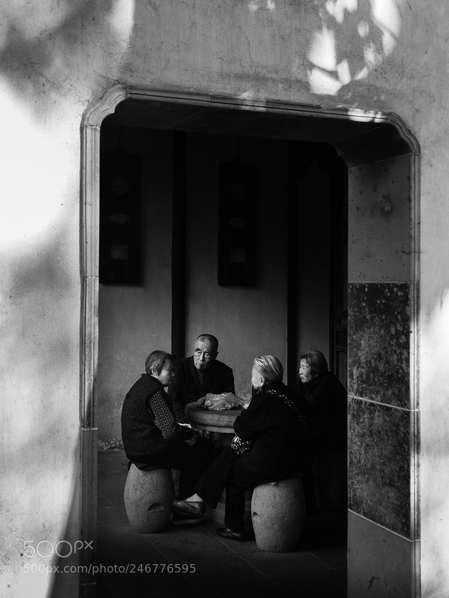 Fujifilm X-T1 sample photo. A quiet pavilion talk. photography