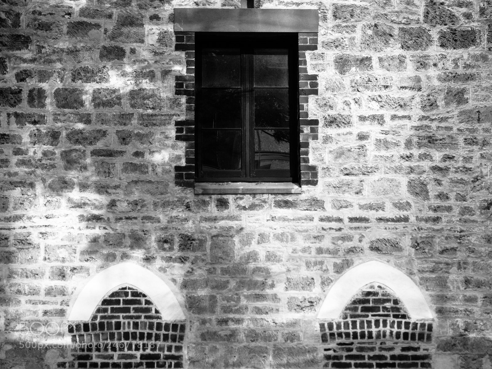 Olympus PEN-F sample photo. Arches, orifices, bricks and photography