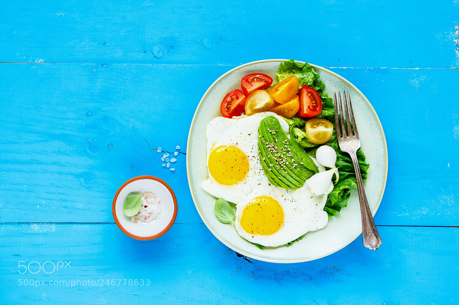 Canon EOS 700D (EOS Rebel T5i / EOS Kiss X7i) sample photo. Fried eggs and vegetables photography