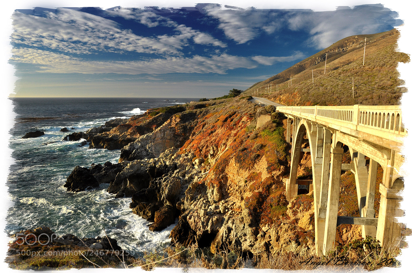 Nikon D90 sample photo. Sunset over highway one photography