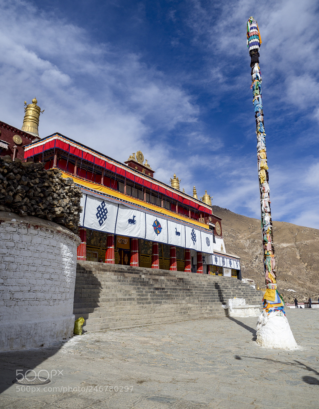 Olympus OM-D E-M10 III sample photo. Drepung monastery photography