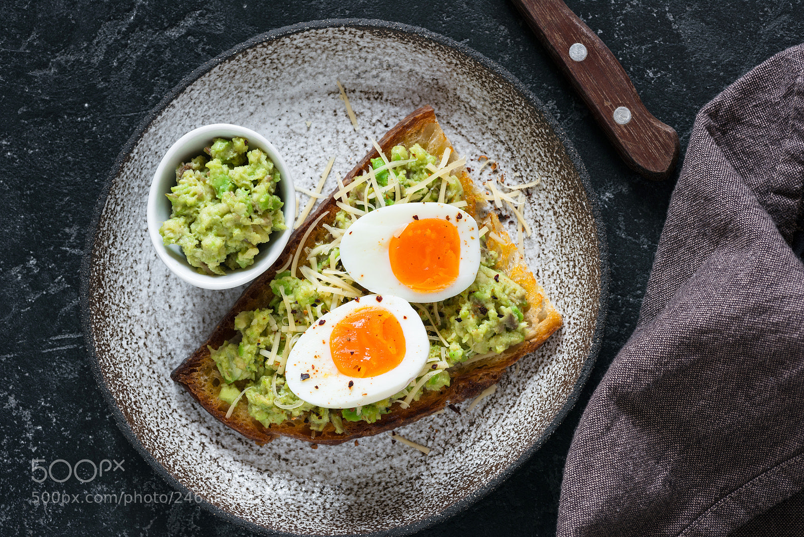 Nikon D810 sample photo. Toast with egg and photography