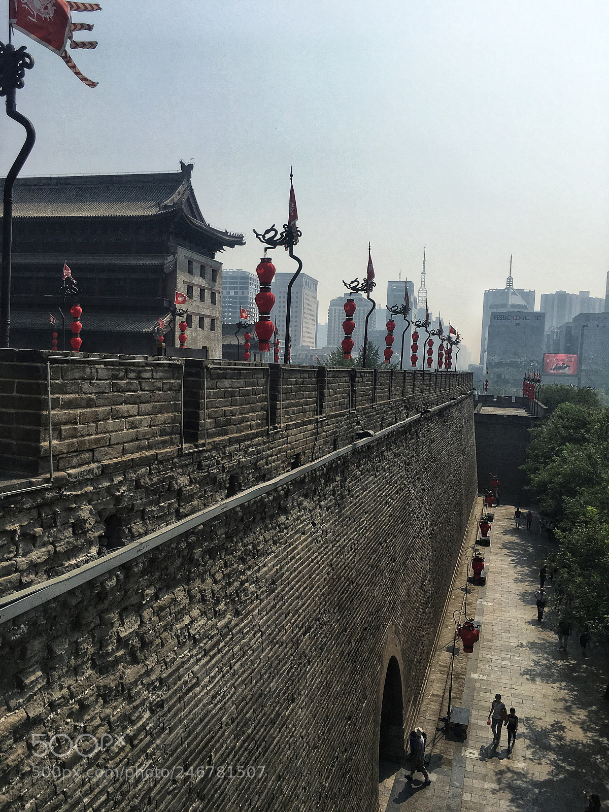 Apple iPhone 6s sample photo. Xian city wall photography