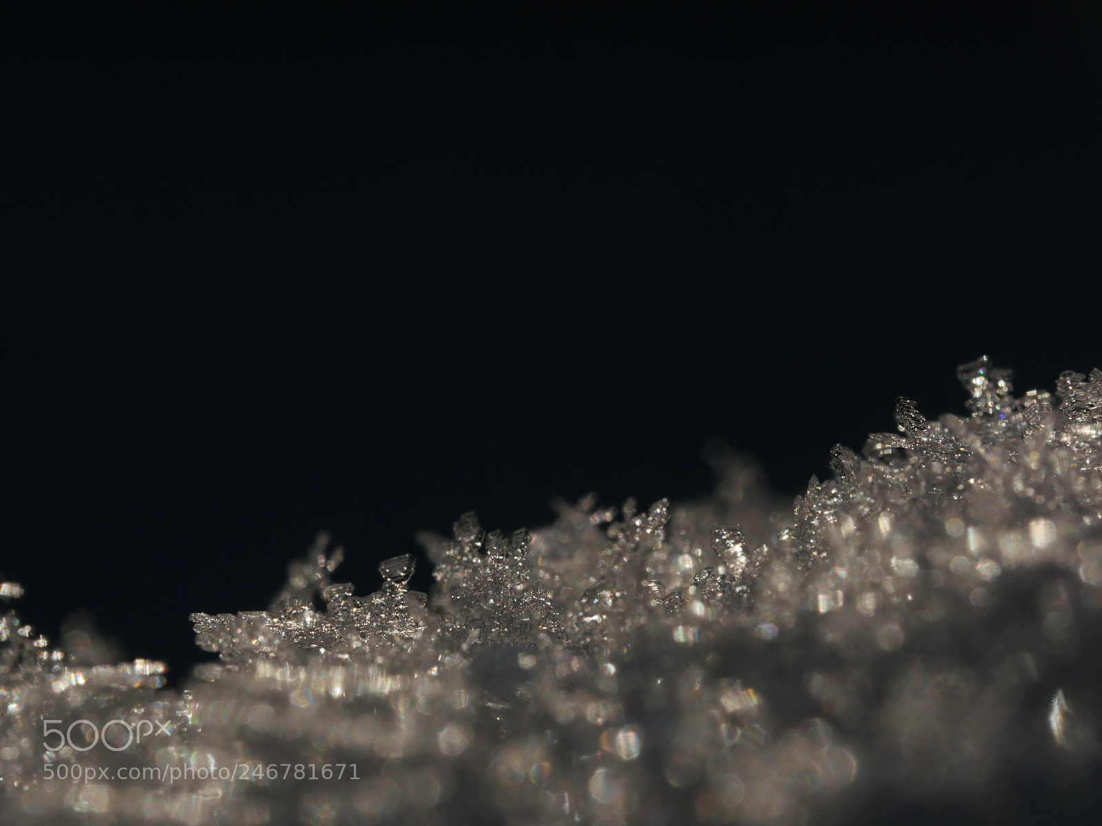 Panasonic Lumix DMC-GH4 sample photo. Snow close-up crystal photography