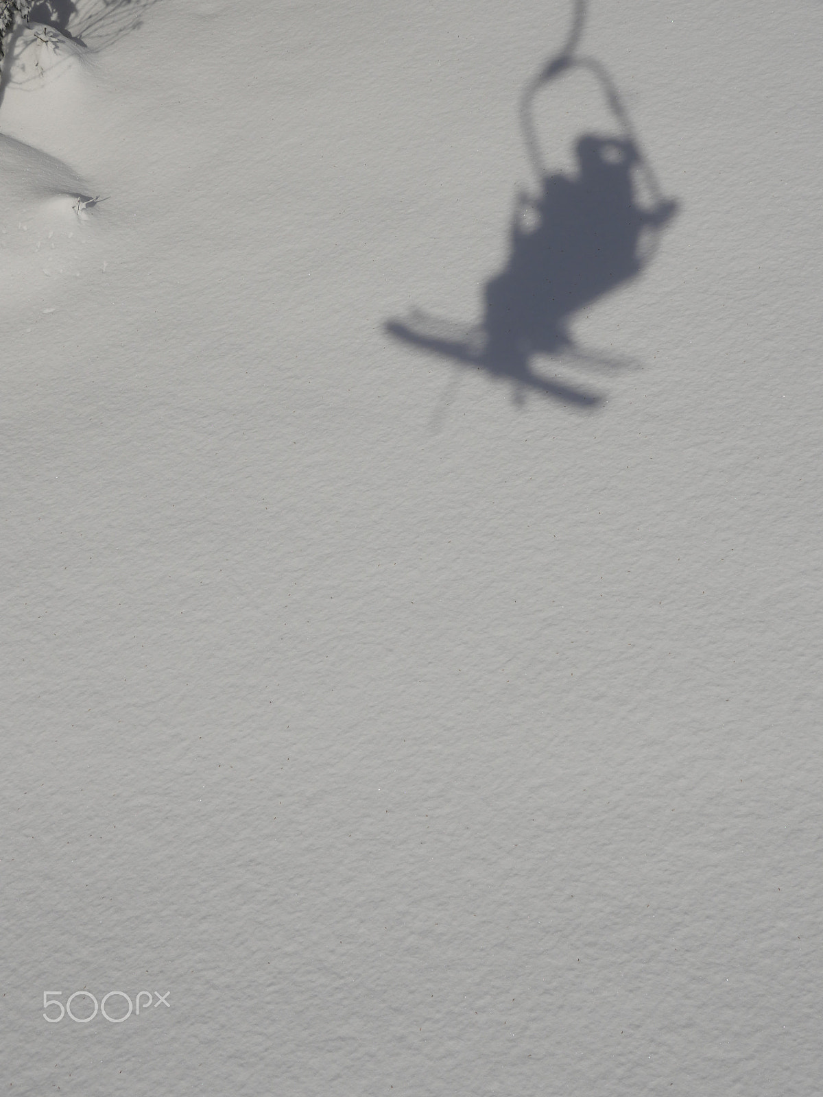 Panasonic Lumix DMC-GH4 sample photo. Shadow of chair lift photography
