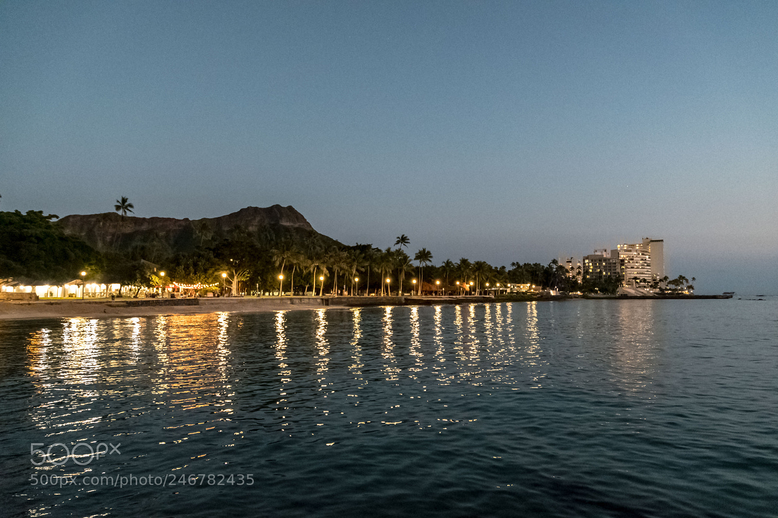 Nikon D500 sample photo. Diamond head at dusk photography