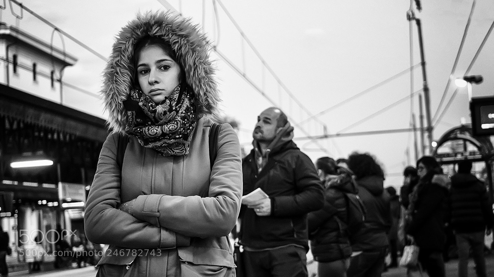 Olympus OM-D E-M10 II sample photo. Railway station #597 photography