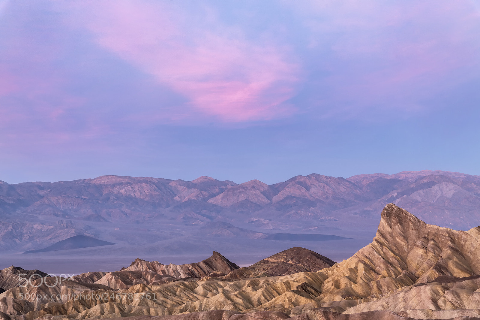 Nikon D850 sample photo. Pink sunrise, zabriskie point photography