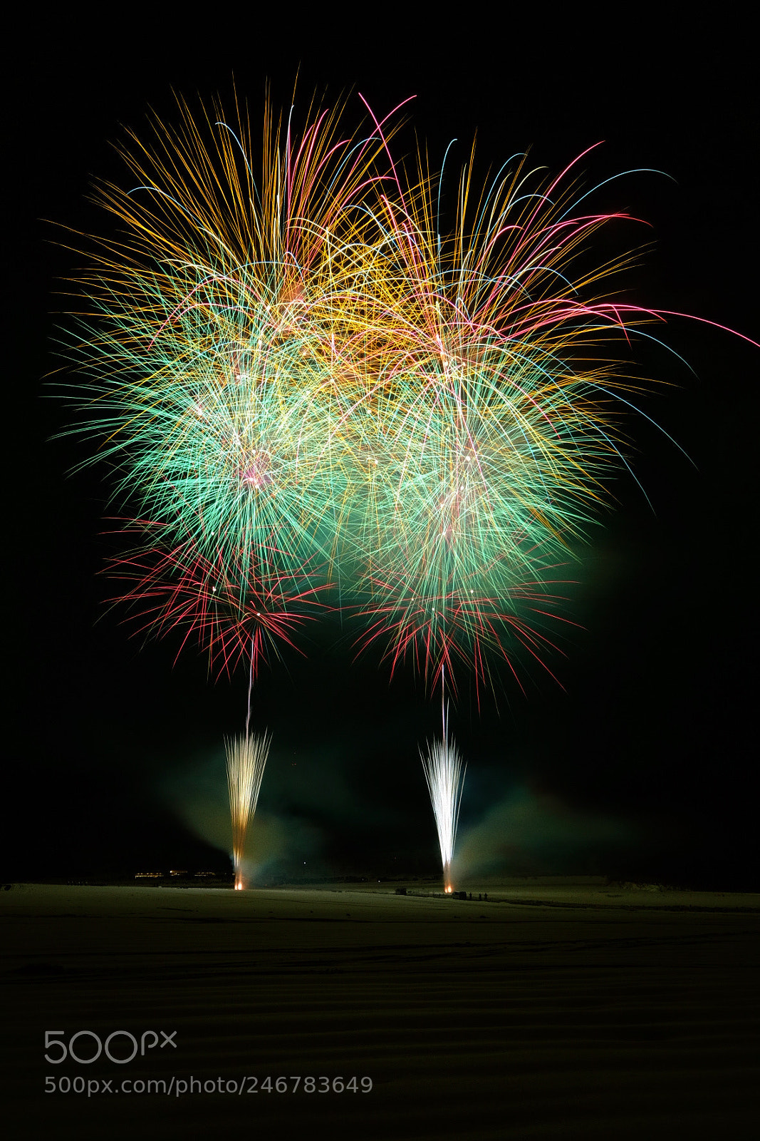 Fujifilm X-T10 sample photo. Fireworks at winter festival photography