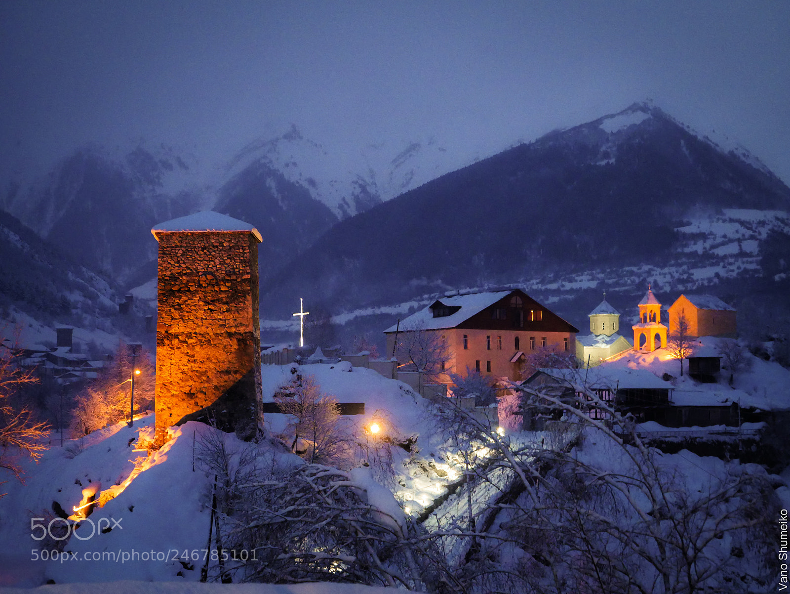 Panasonic Lumix DMC-G85 (Lumix DMC-G80) sample photo. Caucasus tower photography