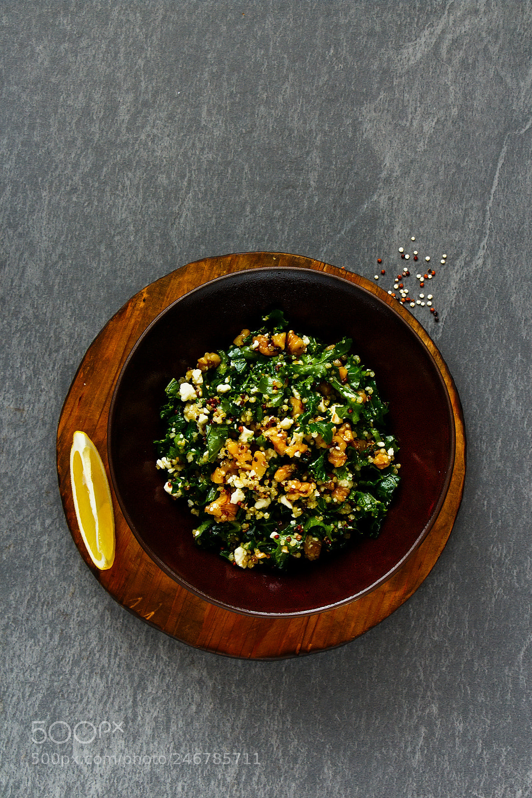 Canon EOS 700D (EOS Rebel T5i / EOS Kiss X7i) sample photo. Kale and quinoa salad photography
