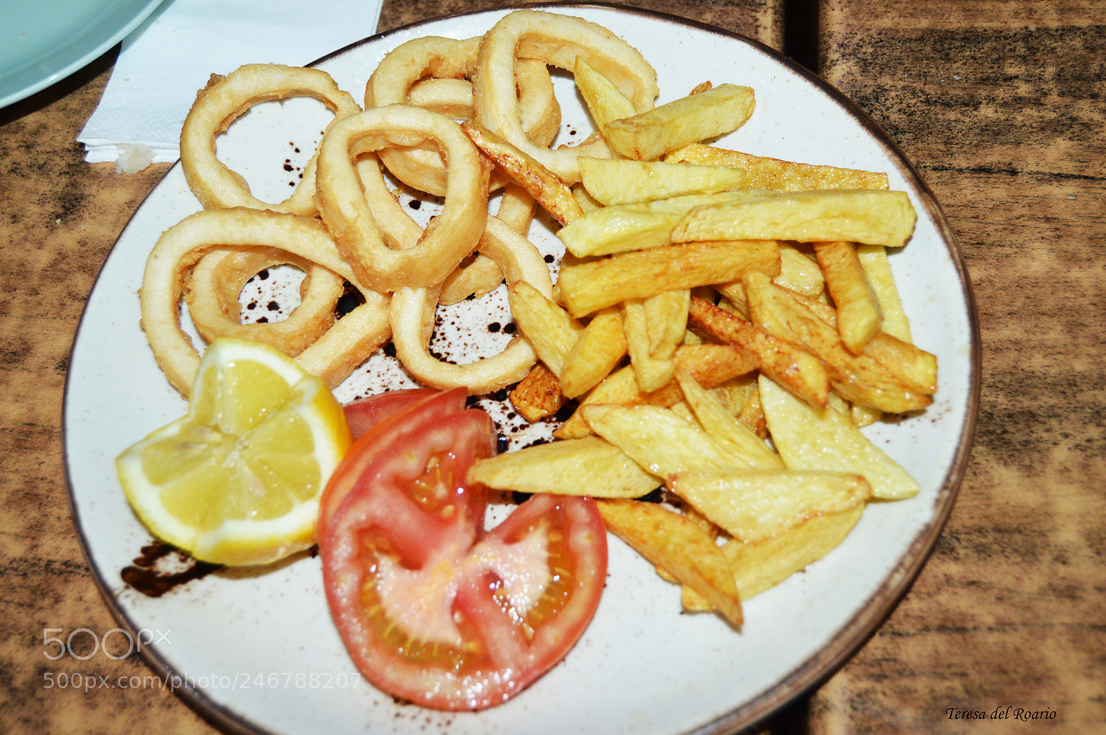 Nikon D3200 sample photo. Calamares fritos photography