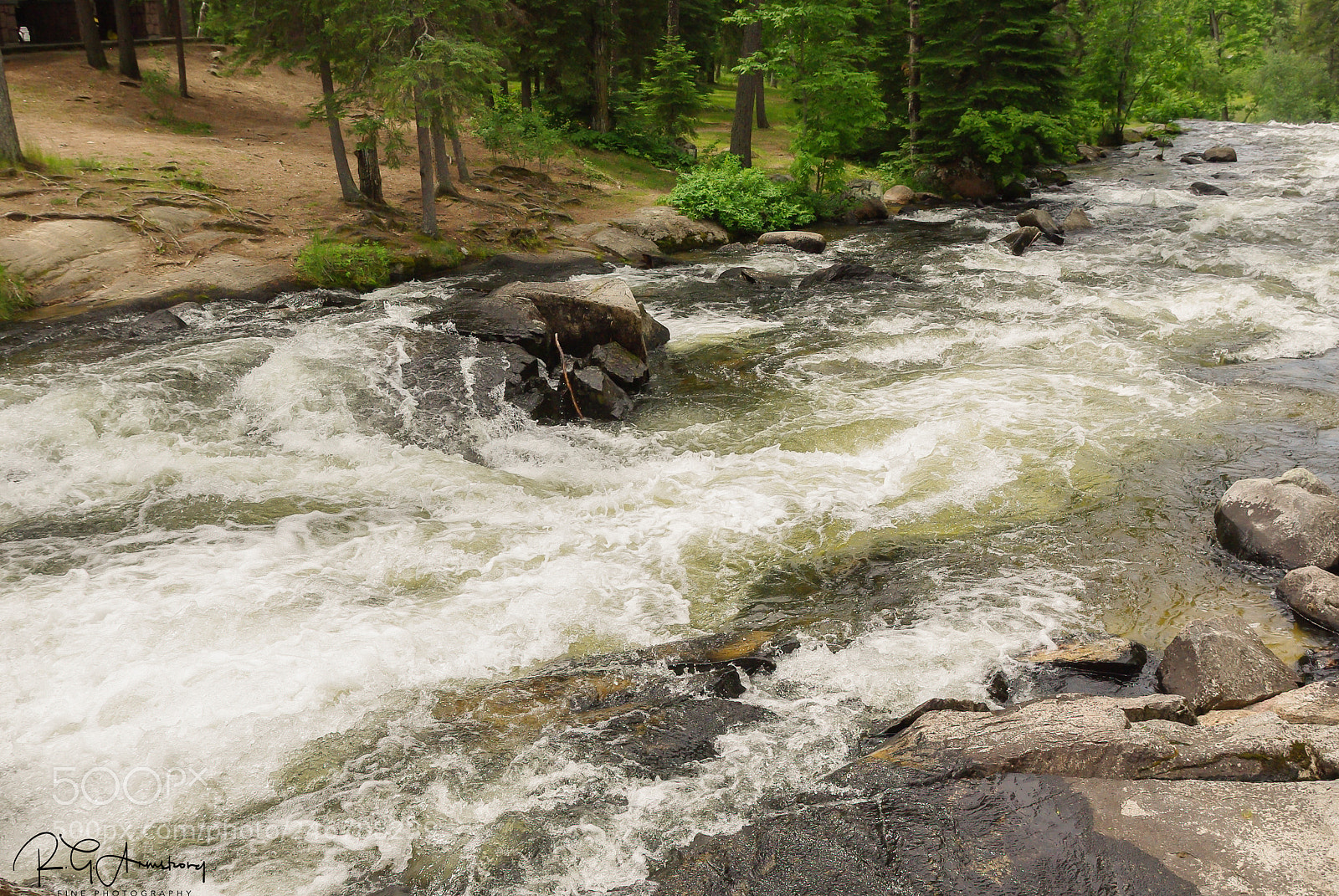 Pentax K200D sample photo. Icy rapids photography
