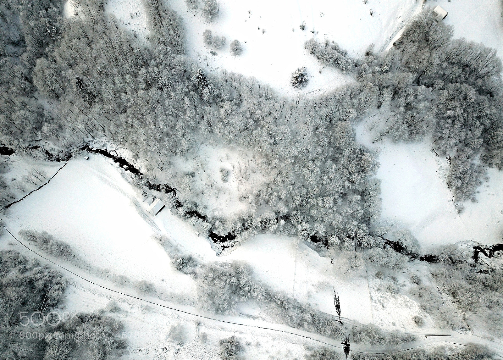 DJI FC220 sample photo. Azet - trip snow photography