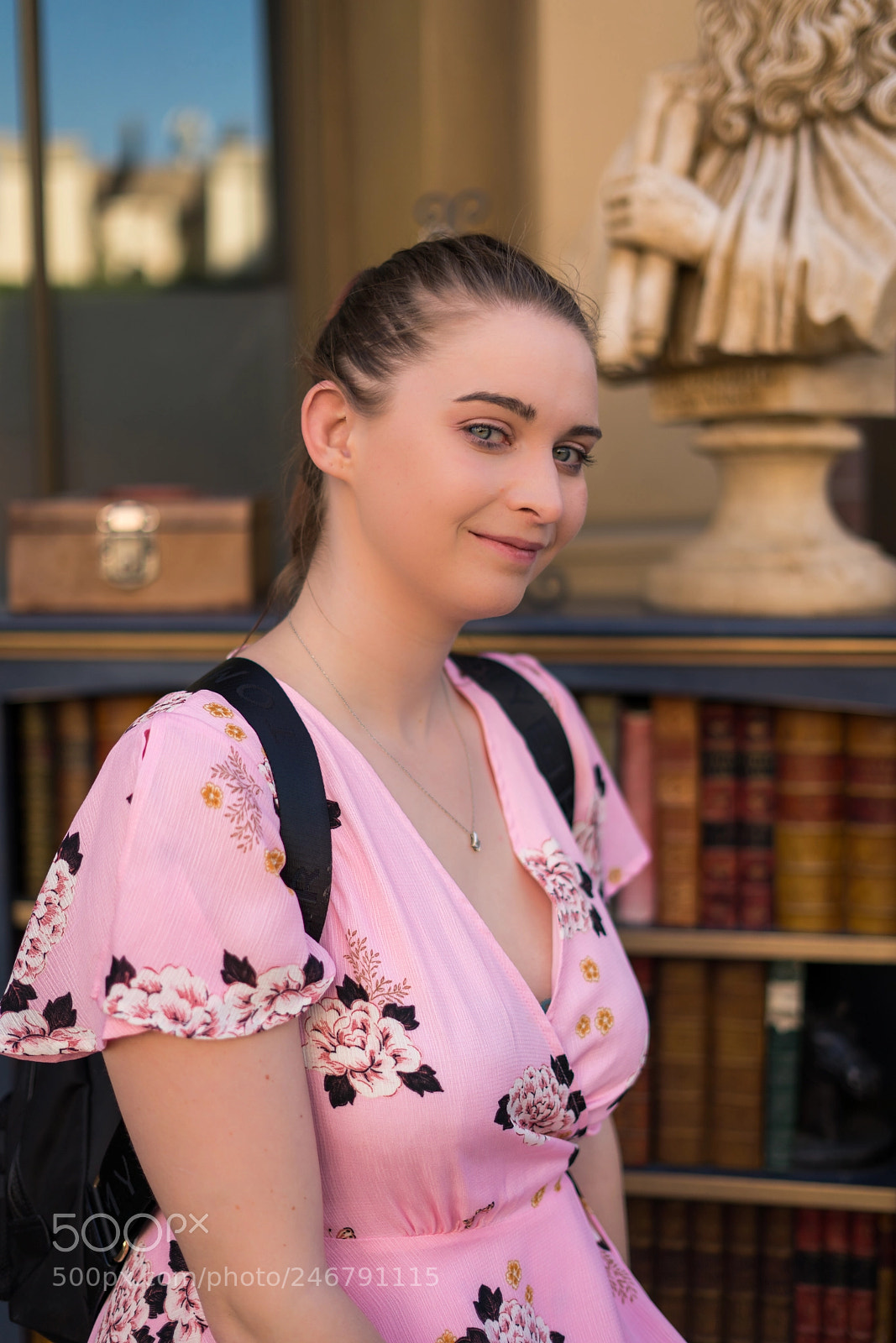 Sony a7R III sample photo. Book store portrait photography