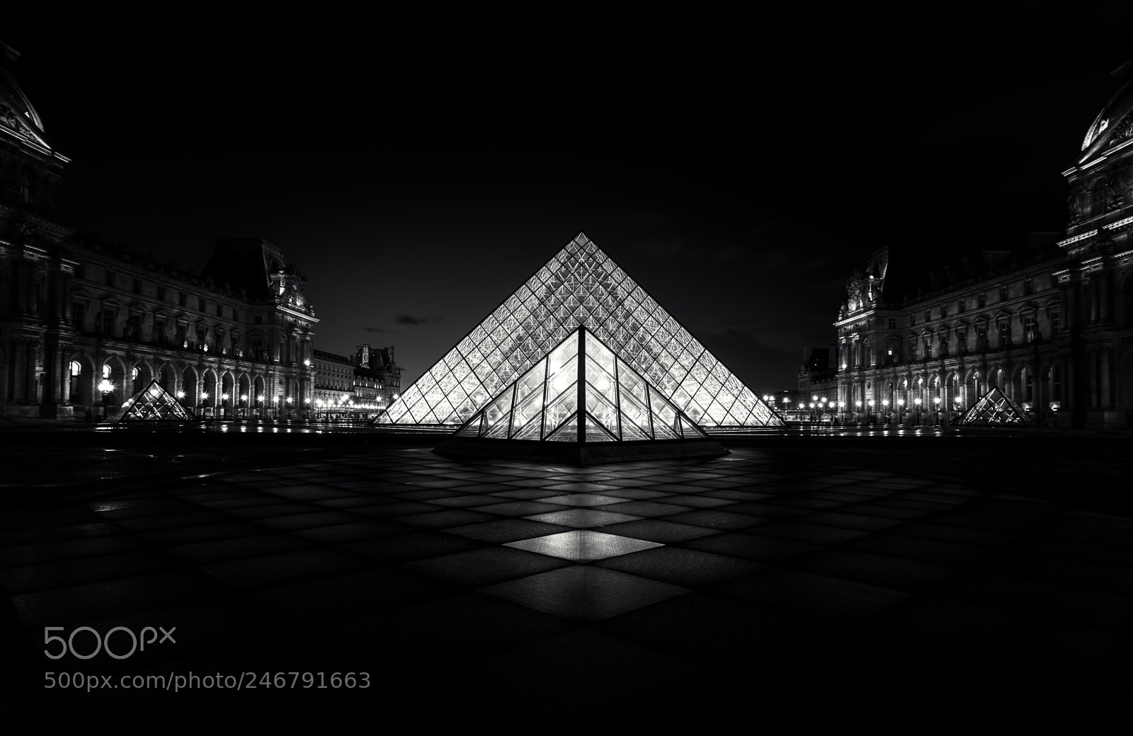 Sony a7R II sample photo. Louvre bw photography