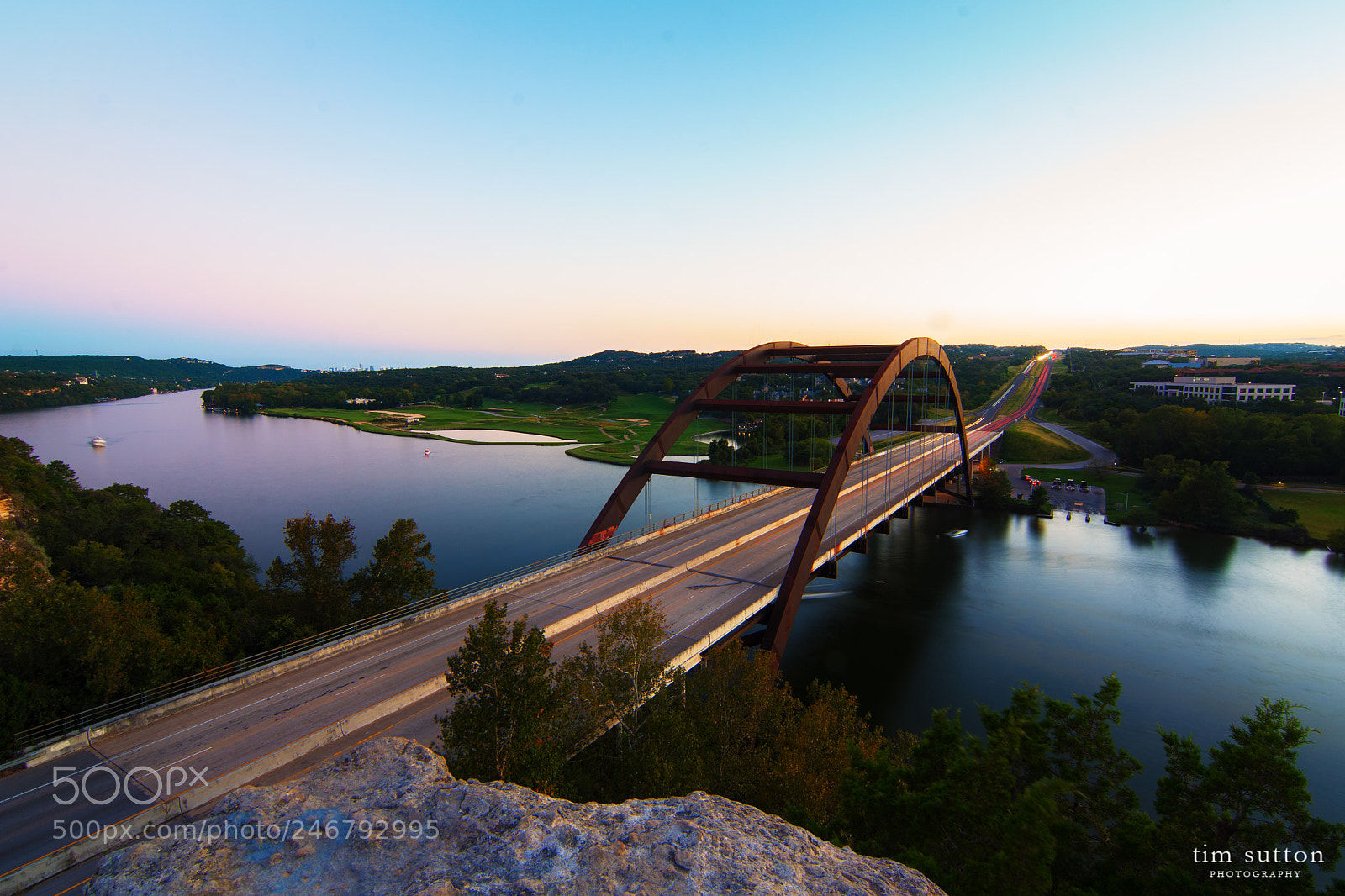 Sony ILCA-77M2 sample photo. Pennybacker bridge austin photography
