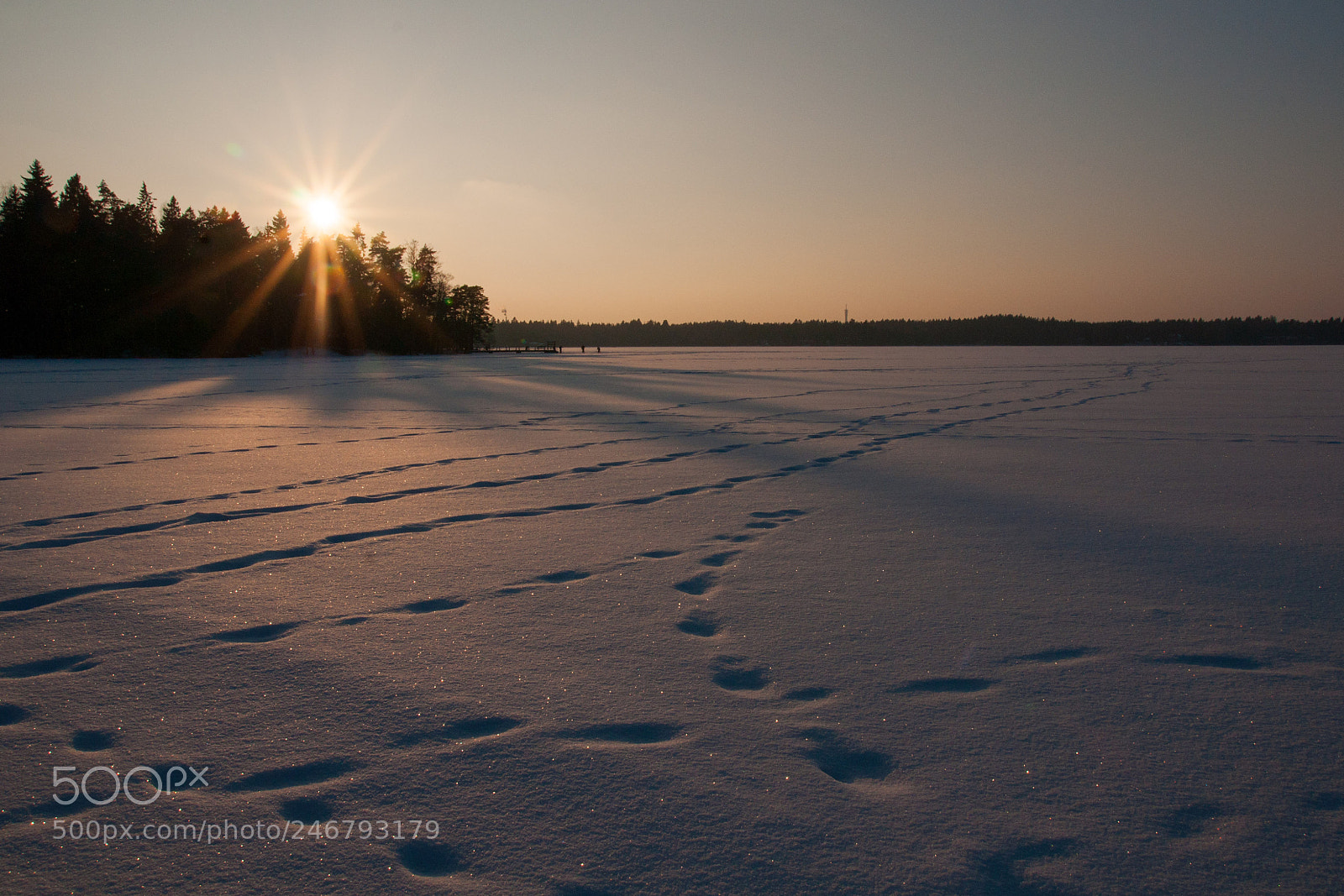 Sony Alpha DSLR-A700 sample photo. Frozen lake photography