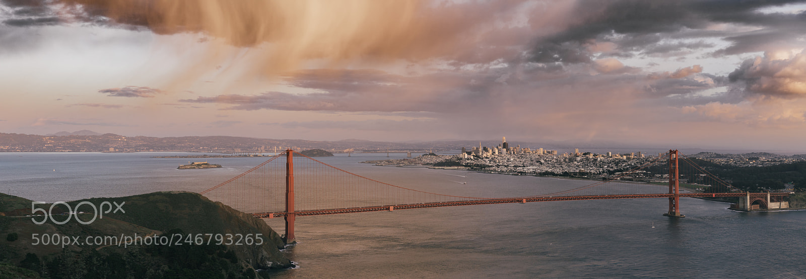 Sony a7R III sample photo. Golden gate sunset photography
